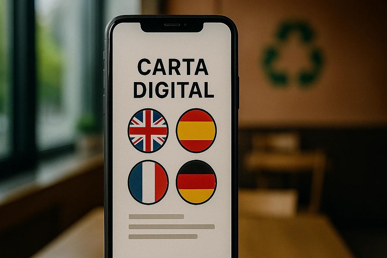 Carta digital multidioma: habla el idioma de tus clientes sin apps